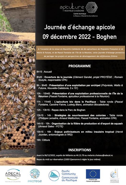 Journée d'échange apicole, le 09 décembre 2022 au Centre d'Apiculture de Boghen, à Bourail, Nouvelle-Calédonie