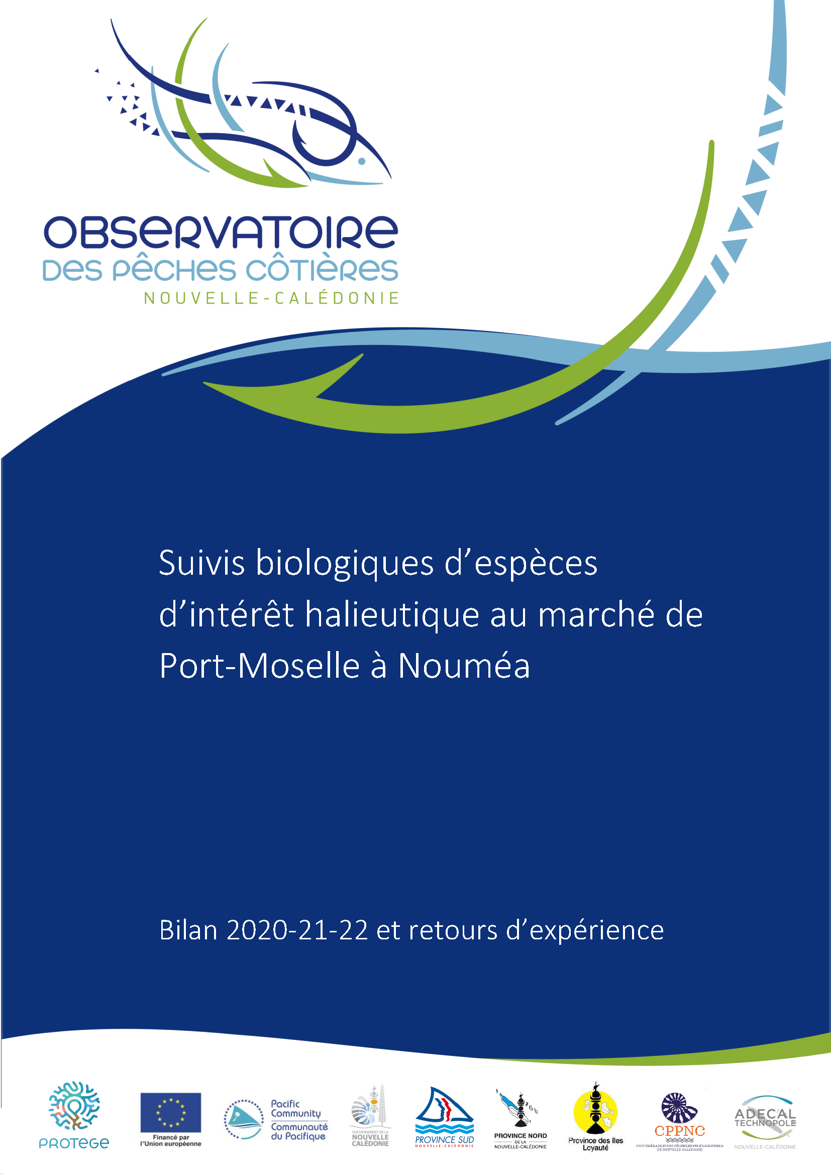 Rapport d'échantillonnage Observatoire des pêches côtières (OPC NC) - Port Moselle - 2020/2022